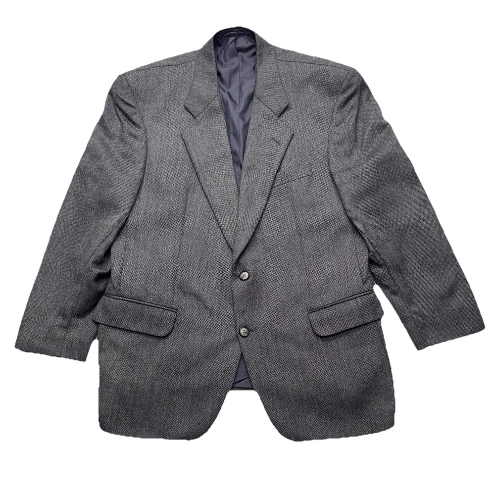 Ronaldus Shamask for Barneys New York Gray Wool Tweed‎ Blazer Jacket 44R
